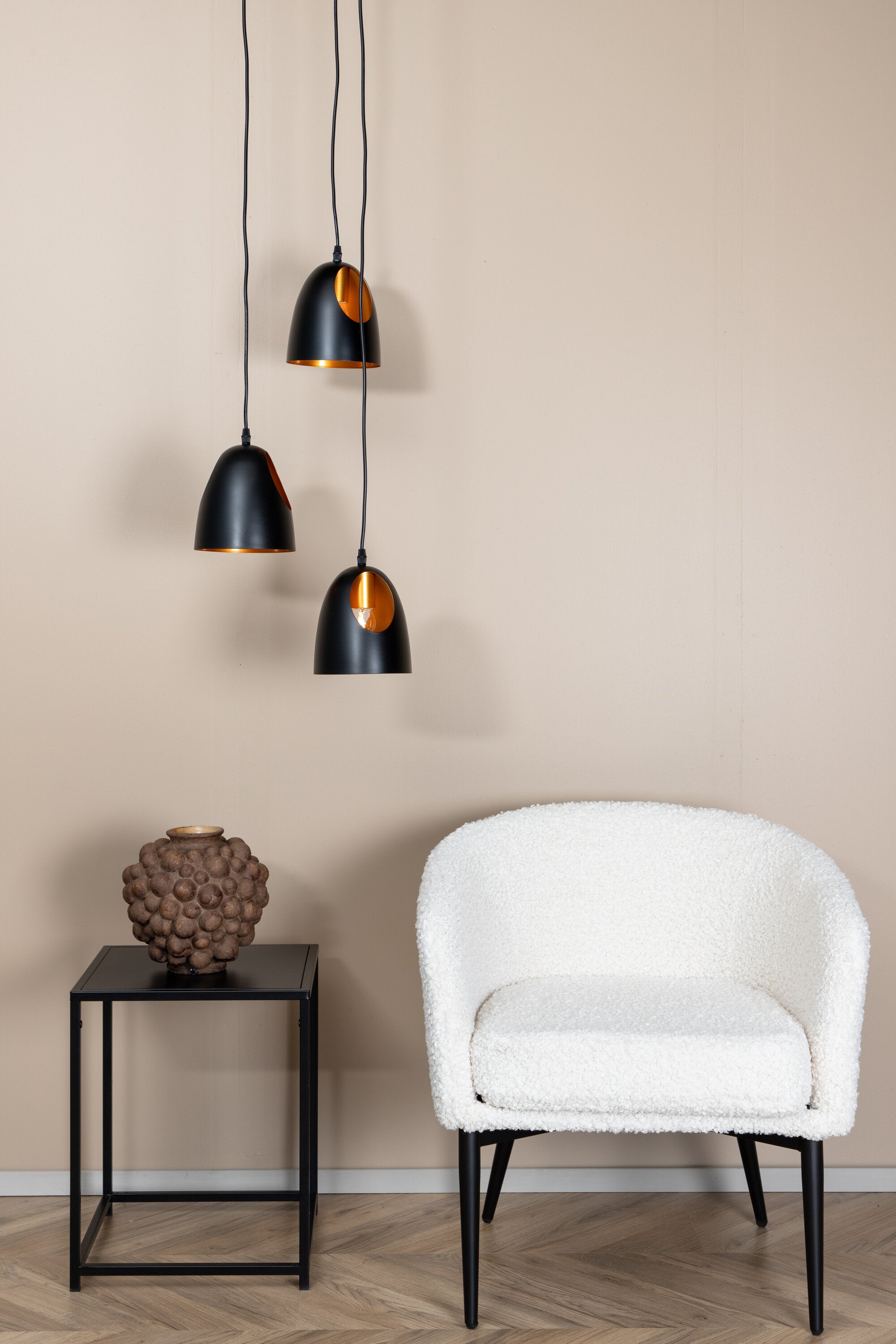 Venture Home Elda Pendel Svart/koppar ø40 cm