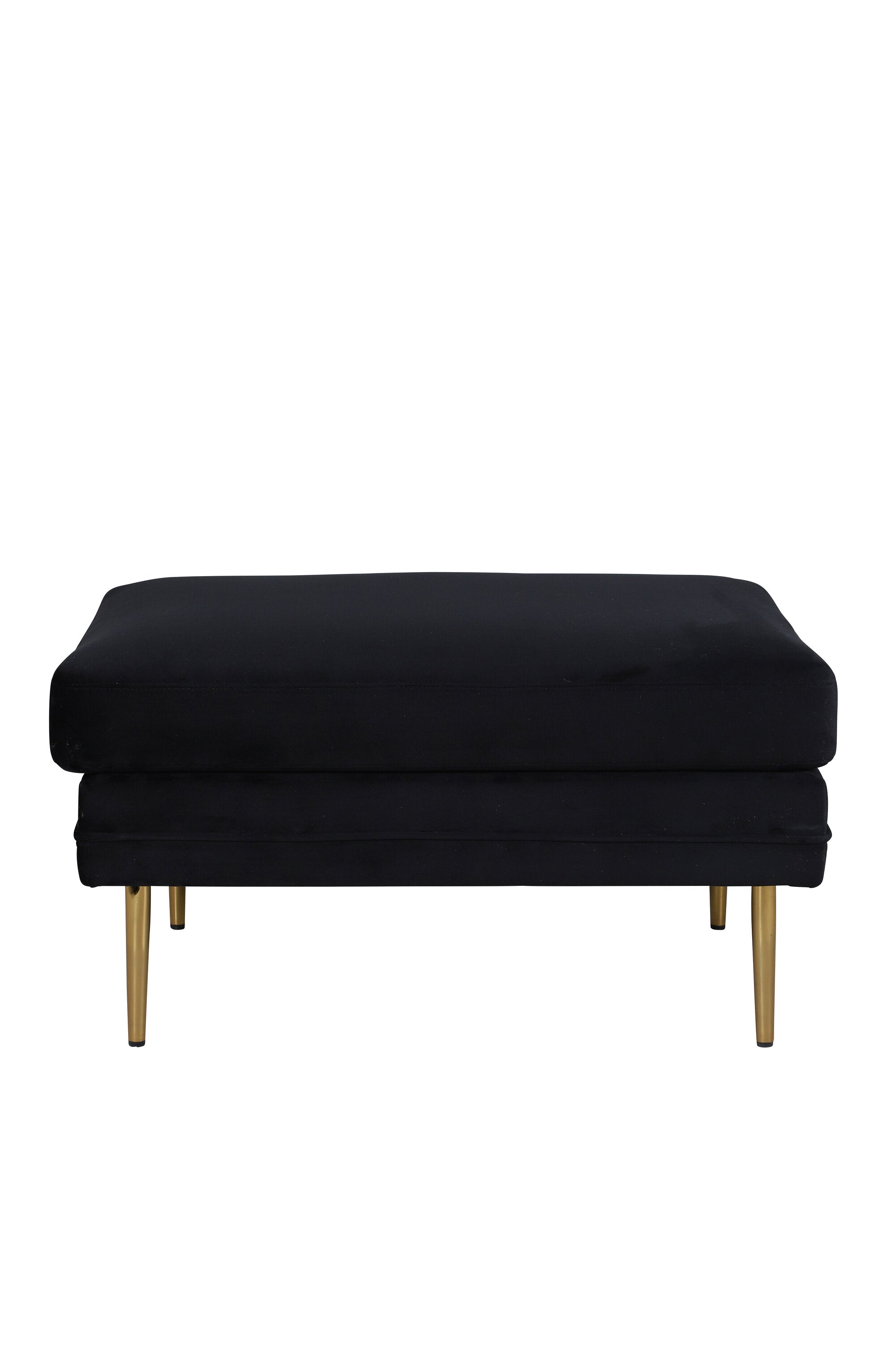 Venture Home Boom Ottoman Svart/guld