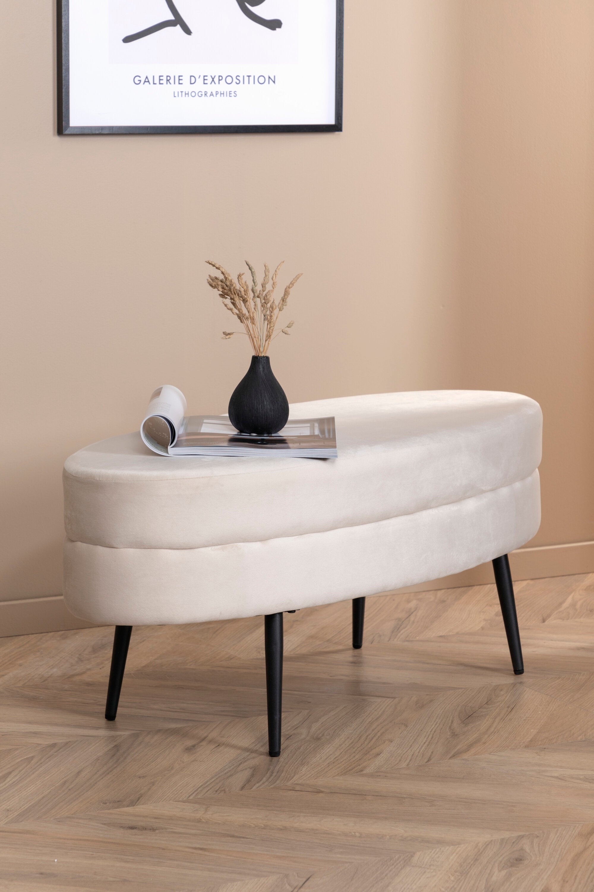 Venture Home Otto Ottoman Off-white