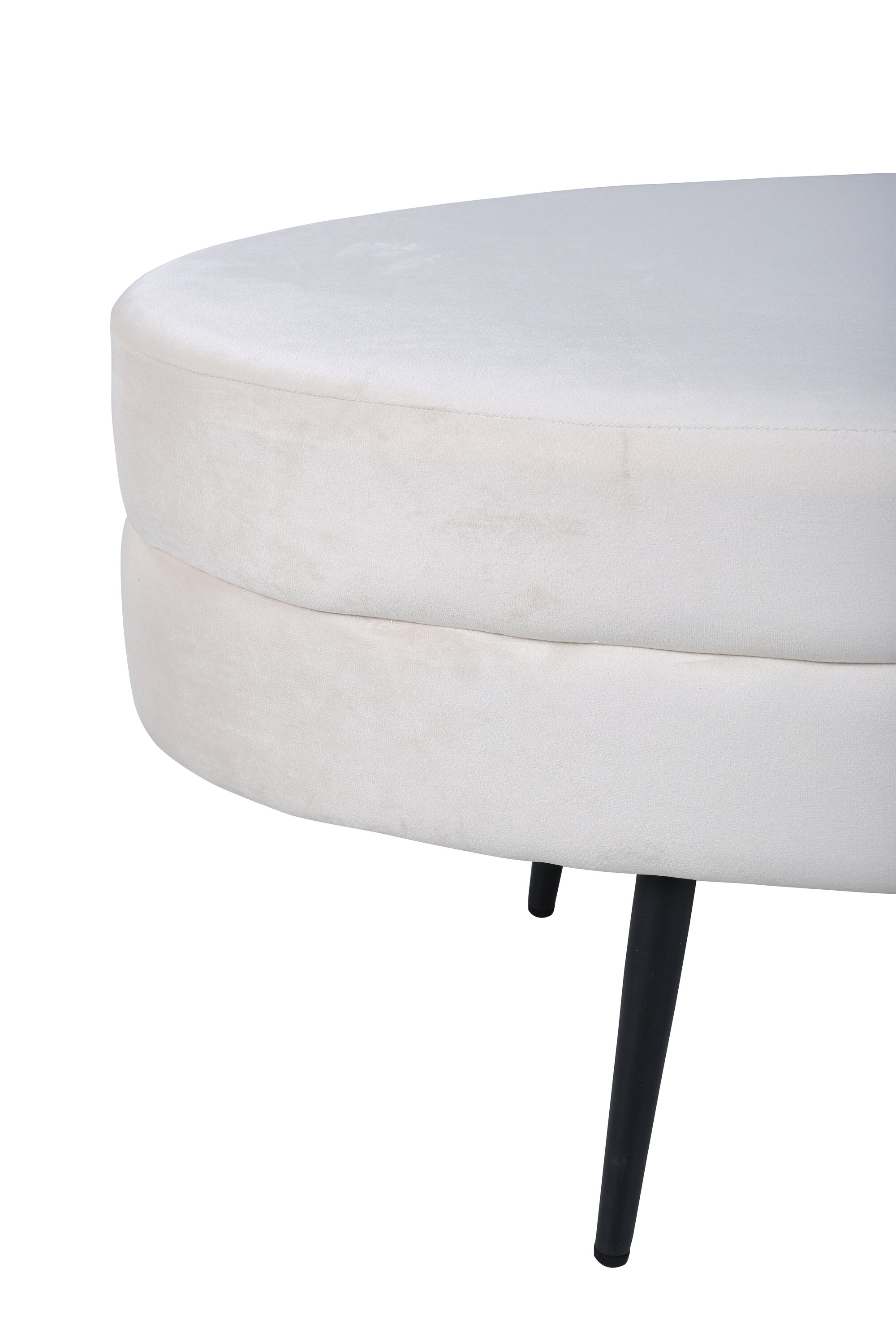 Venture Home Otto Ottoman Off-white