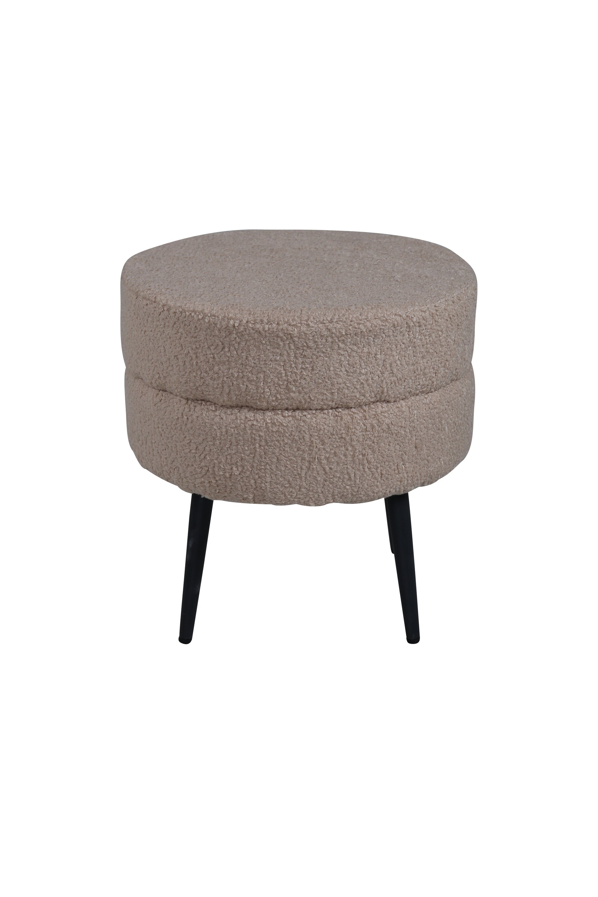 Venture Home Pot Puff Beige/Svart ø40 cm