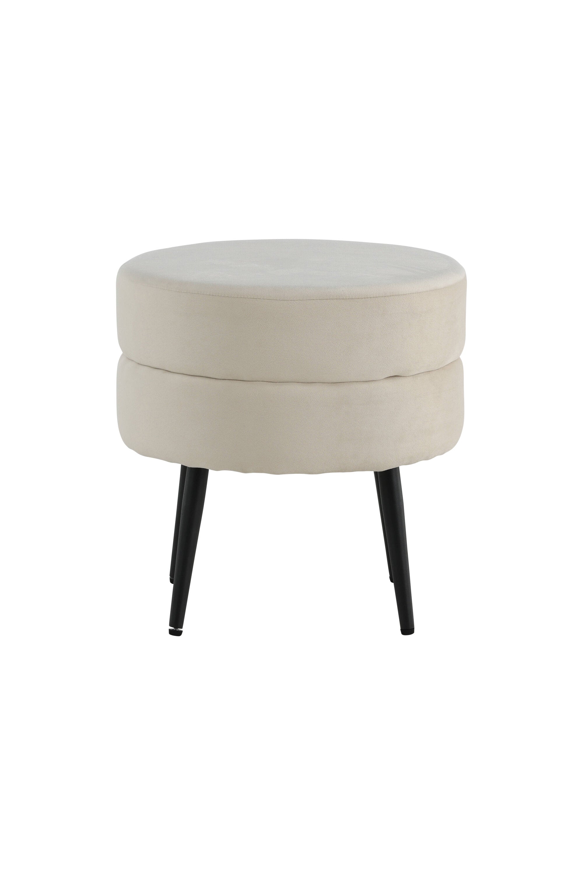 Venture Home Pot Puff Svart/ljusbeige ø40 cm