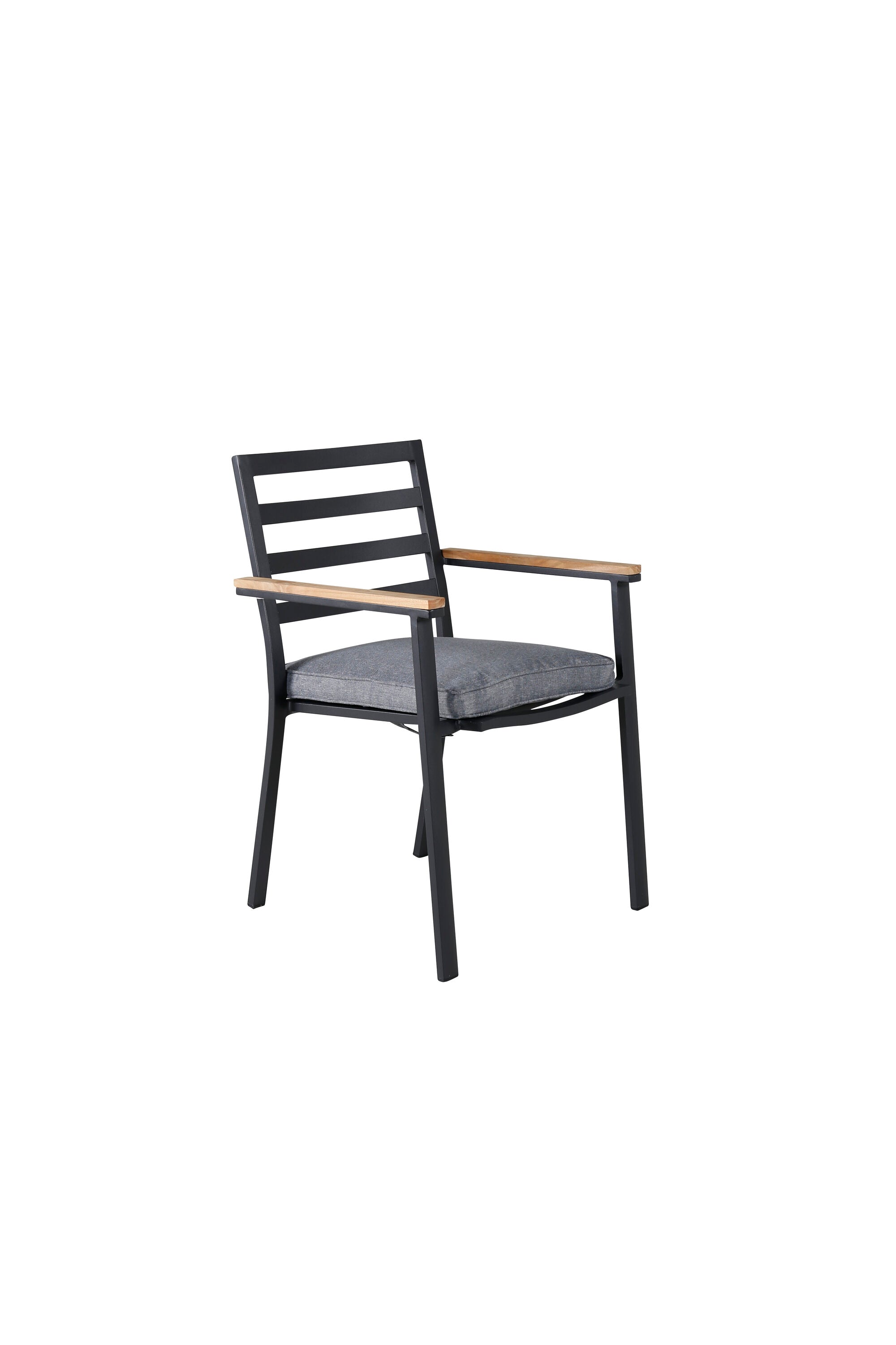 Venture Home Brasilia Matstol Svart/Natur 2-pack