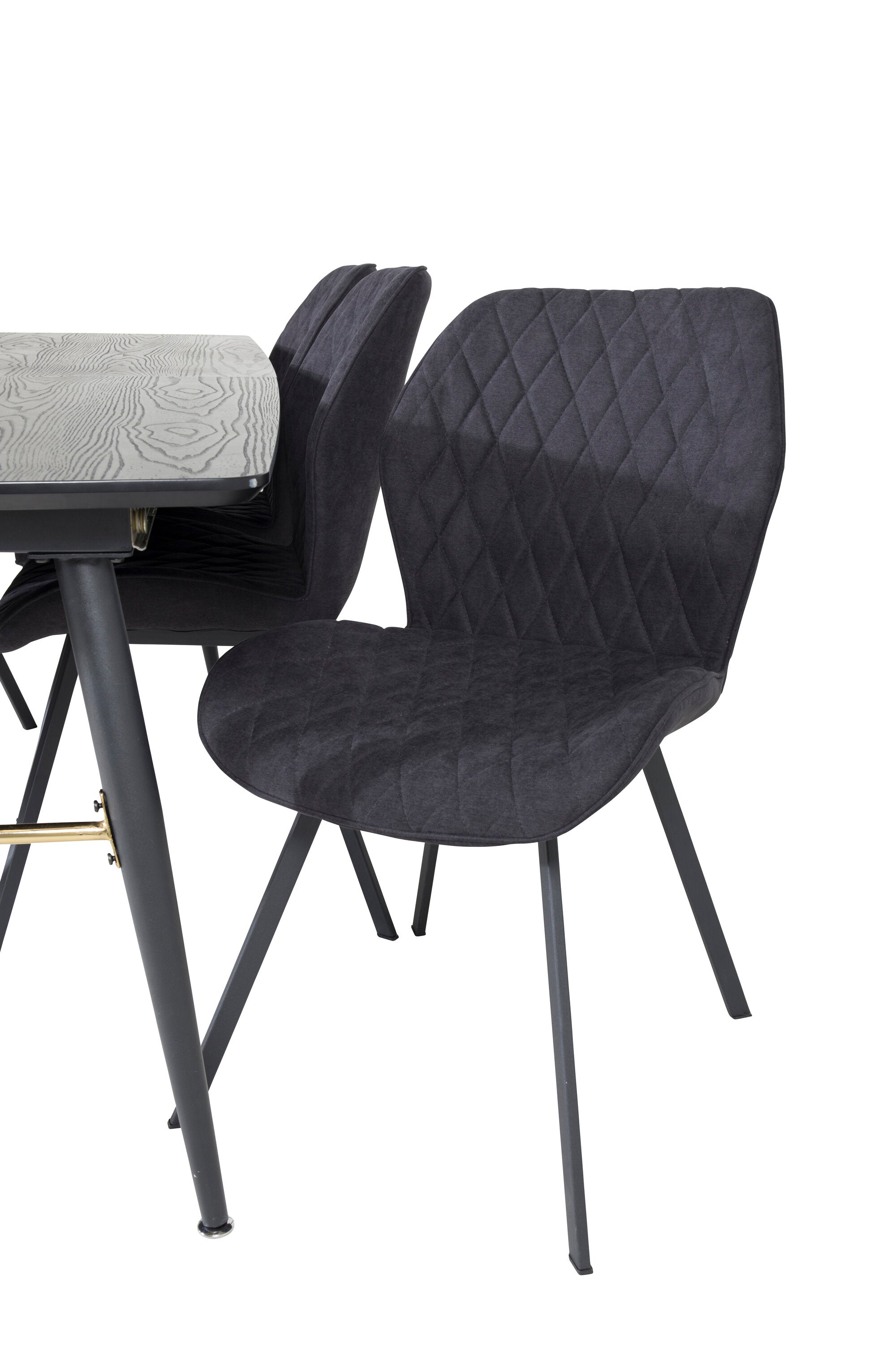 Venture Home Matgrupp Gold med stolarna Gemma
