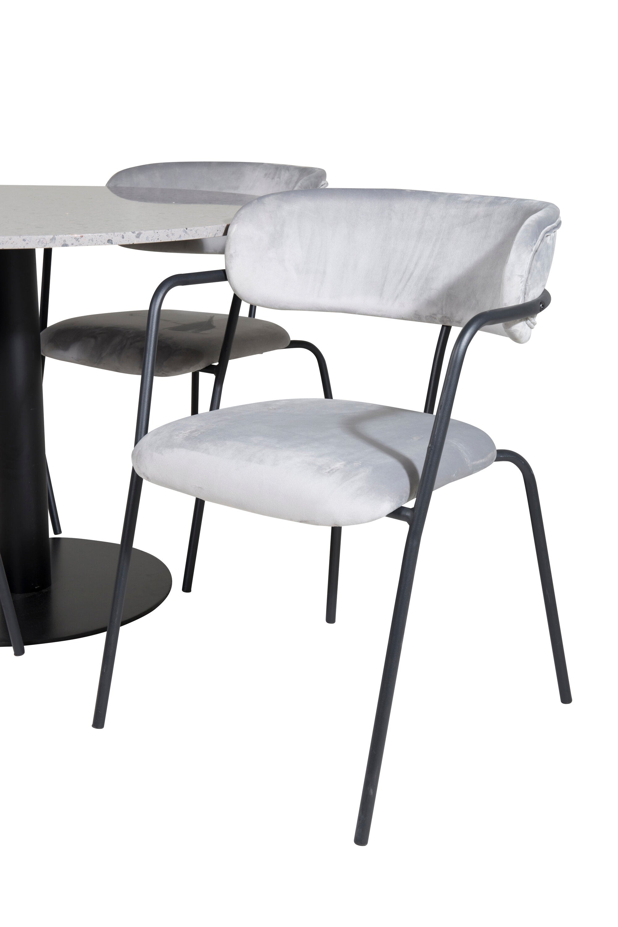 Venture Home Razzia Rund Matgrupp med Slim Stolar