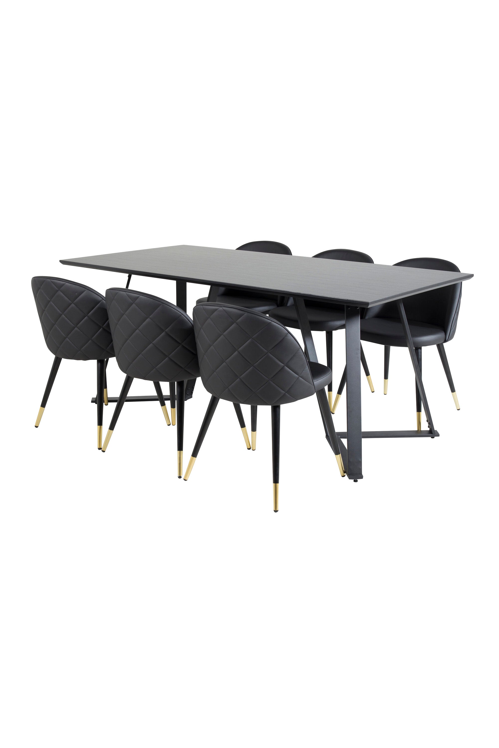 Venture Home Matgrupp Marina med stolarna Velvet