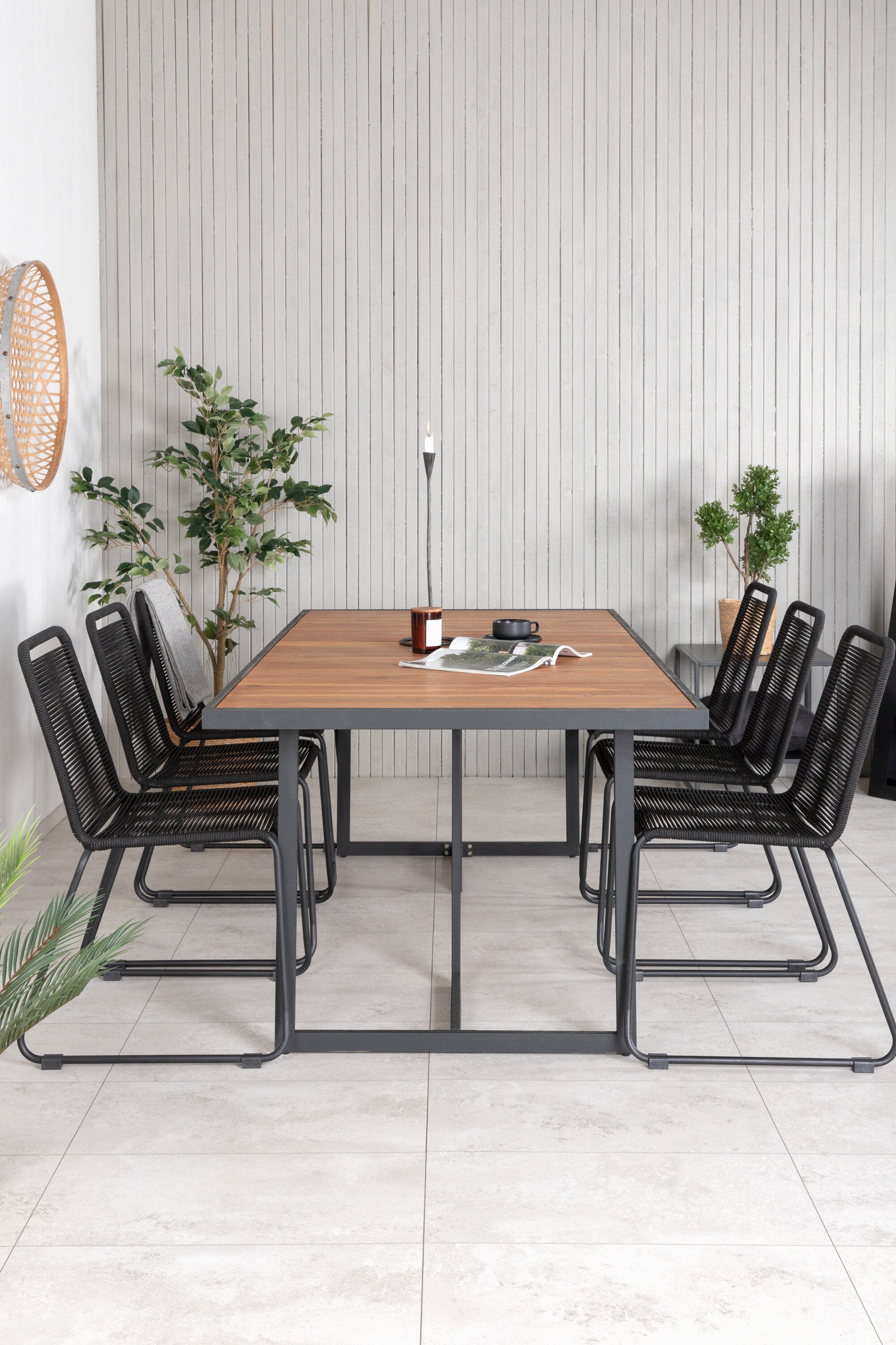 Venture Home Matgrupp Khung med stolarna Lindos