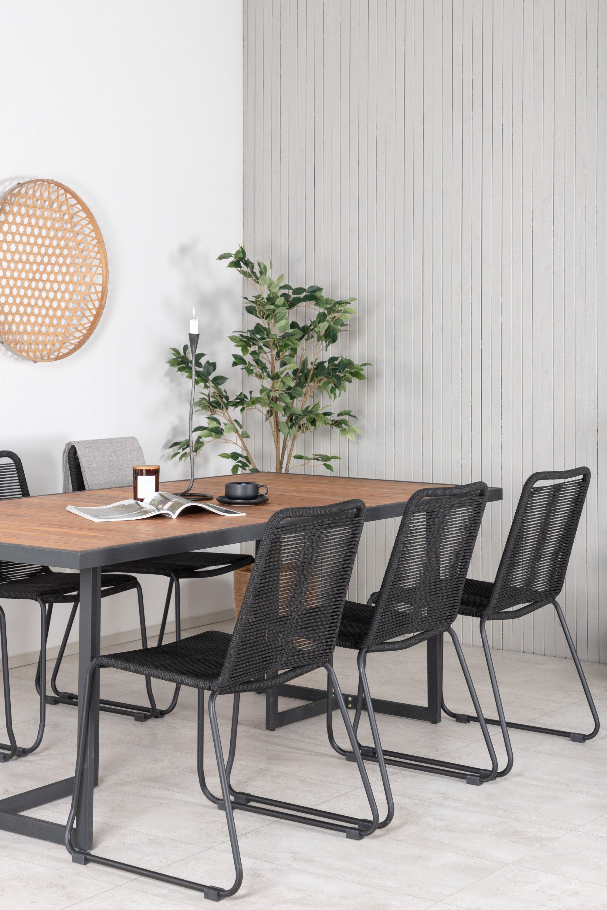 Venture Home Matgrupp Khung med stolarna Lindos