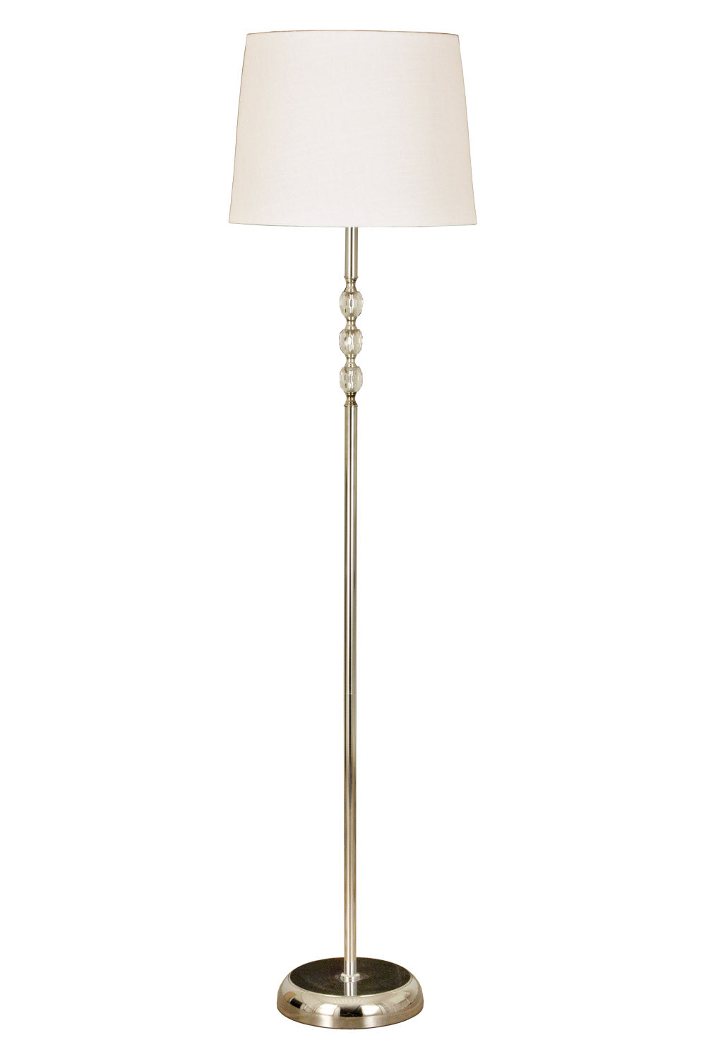 Aneta Lighting JOHANNA golvlampa, krom/vit