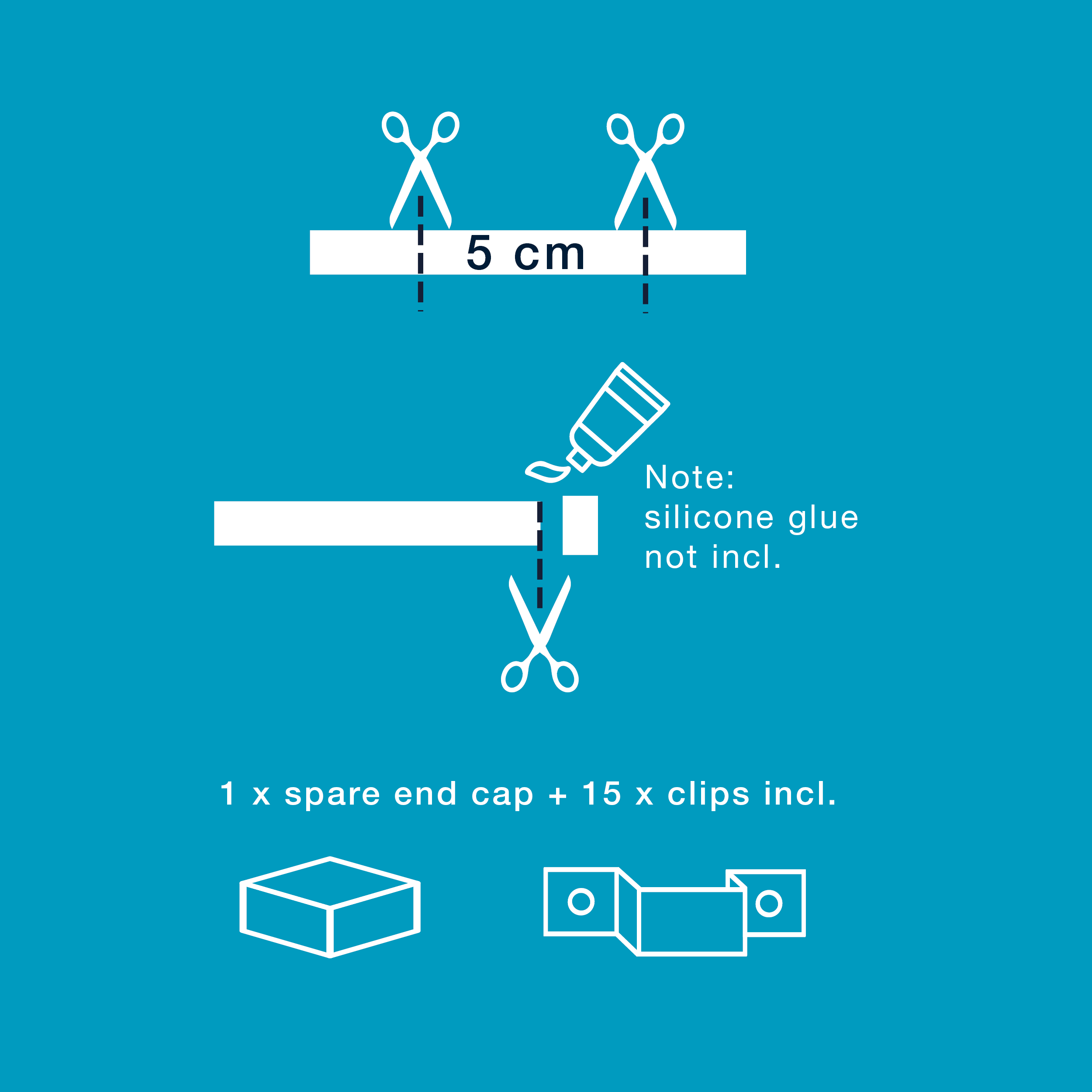 LightsOn Strip 5m Dekorbelysning LED, Vit