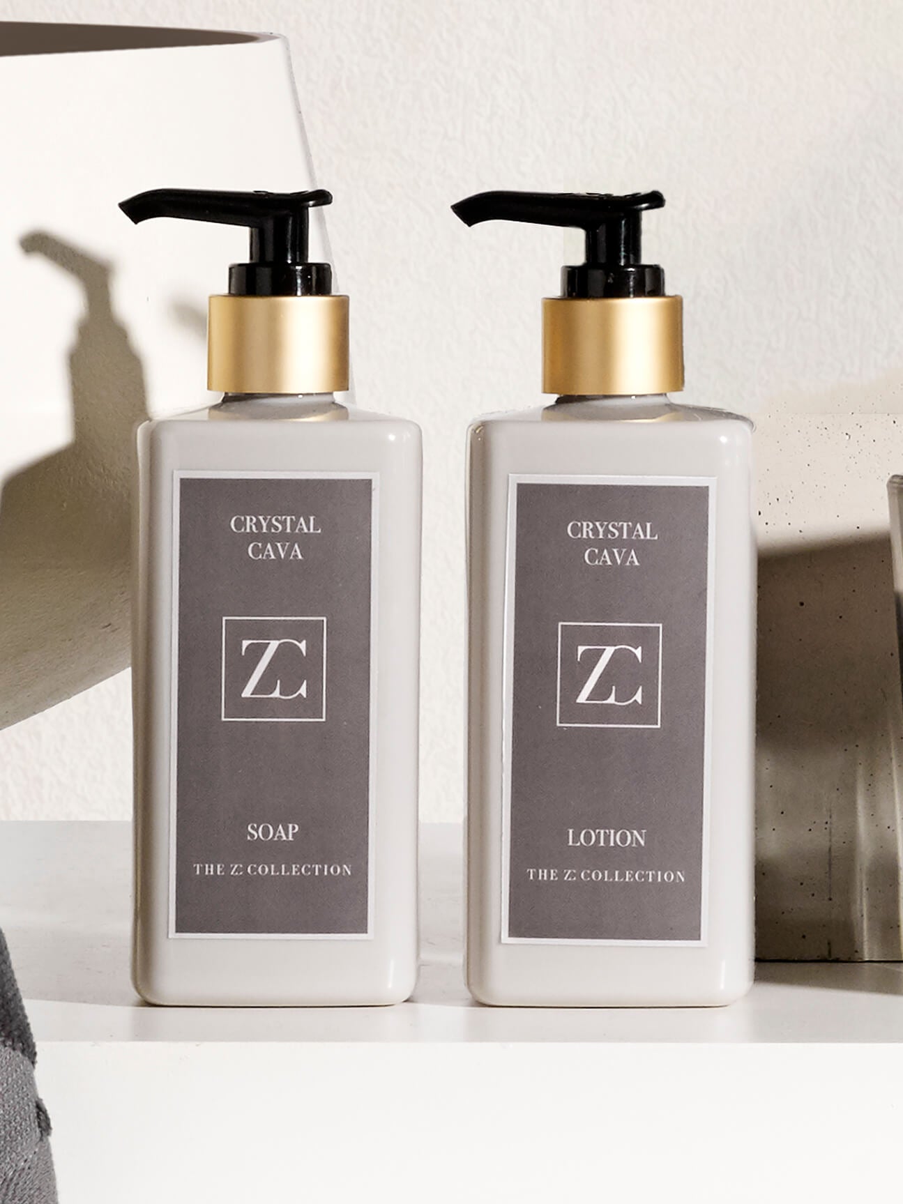 Zelected by houze Lotion och Tvål Crystal Cava, Z Collection 2-Pack, Beige